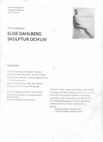 Boken Elsie Dahlberg: Skulptur och liv