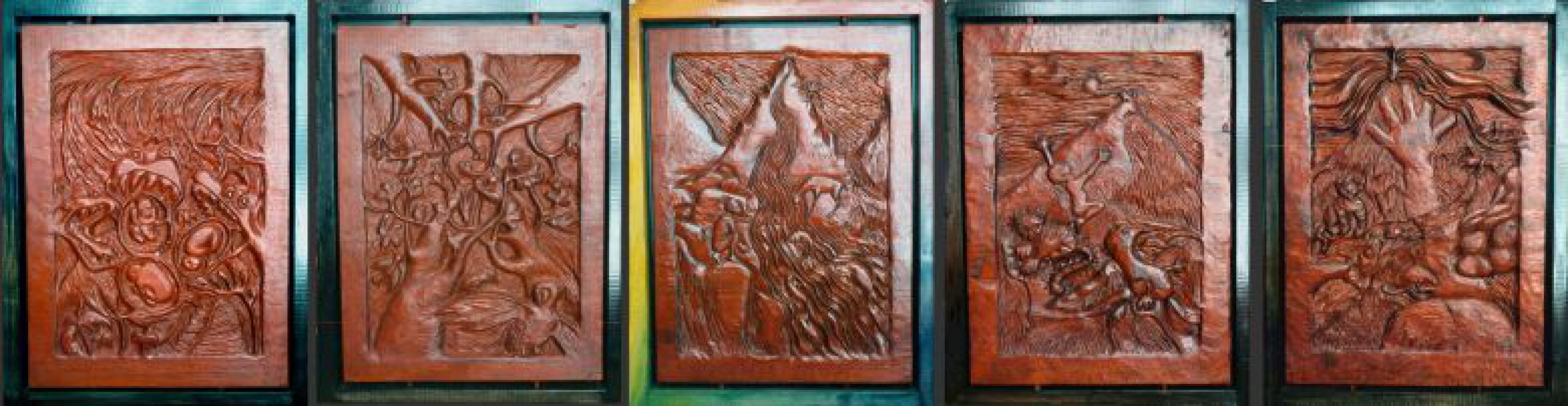 <h1><a href='/medlemmar/britta-norrvi'>Britta Norrvi</a></h1><h4>"V&aring;ra m&ouml;drar var gr&ouml;na krokodiler"...<br />
Femdelad tr&auml;relief.1980-90 talet<br />
&nbsp;</h4>